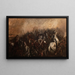 The Battle of Mojaïsk - Piotr Michałowski — framed artwork on a wall