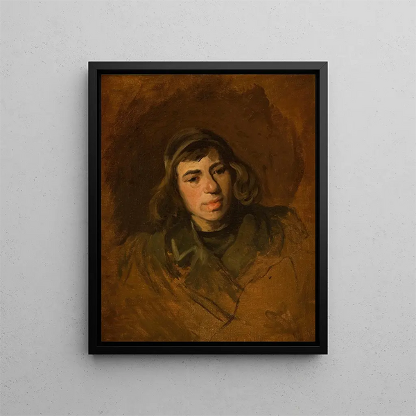 Young Jewish Man - Piotr Michałowski — framed artwork on a wall