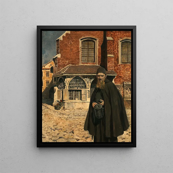 Collection of alms - Piotr Stachiewicz — framed artwork on a wall
