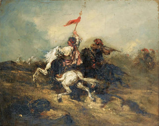 Charge de cavaliers turcs - Piotr Michałowski — artwork view