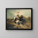 Charge de cavaliers turcs - Piotr Michałowski — framed artwork on a wall
