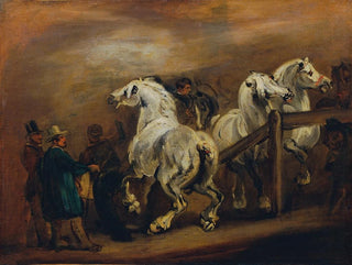 Horse Market Painting - Piotr Michałowski — artwork view