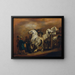 Horse Market Painting - Piotr Michałowski — framed artwork on a wall