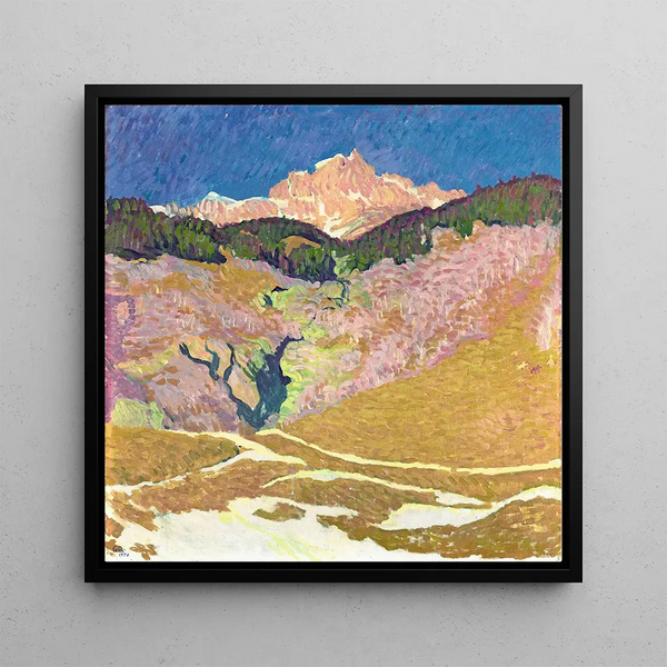Piz Duan - Giovanni Giacometti — framed artwork on a wall