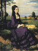 Dame en violette - Pál Szinyei Merse — artwork view