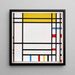 Place de la Concorde - Piet Mondrian — framed artwork on a wall