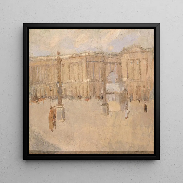 Place de la Concorde n° I - Frank Edwin Scott — framed artwork on a wall