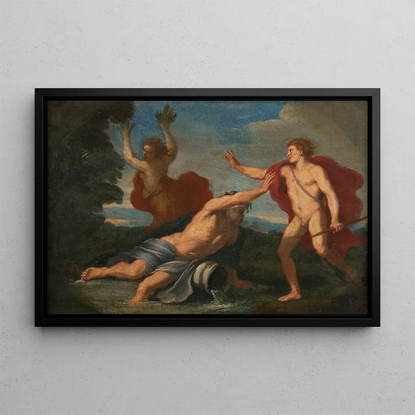 Apollon et Daphné - Placido Costanzi — framed artwork on a wall