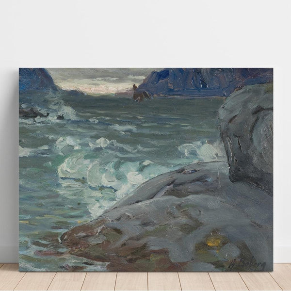 Reproduction of the painting Beach. Study of Northern Norway - Anna Boberg