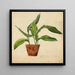 Plant in Pot Schlerarbeit - Egon Schiele — framed artwork on a wall