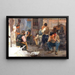 L'heure du déjeuner - Pío Collivadino — framed artwork on a wall