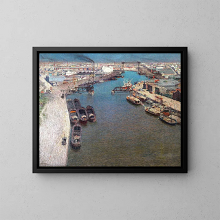 The Stream - Pío Collivadino — framed artwork on a wall