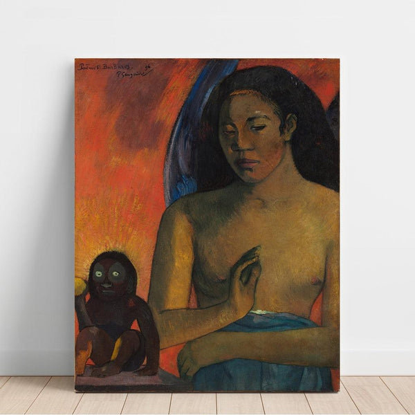 Reproduction of the painting Poems Barbarians - Paul Gauguin