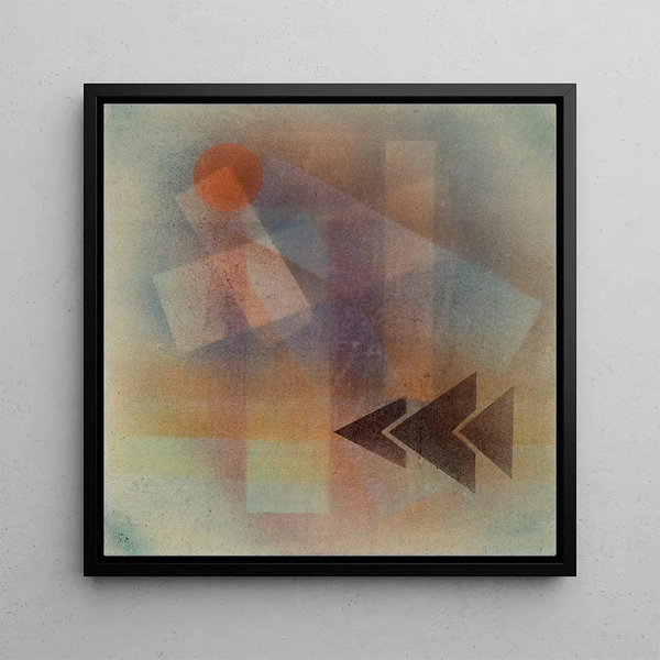 Pointes lourdes - Wassily Kandinsky — framed artwork on a wall