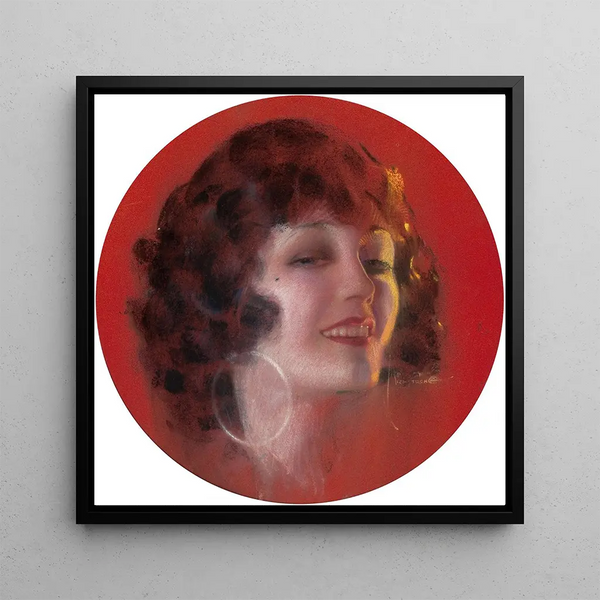 Pola Negri - Rolf Armstrong — framed artwork on a wall