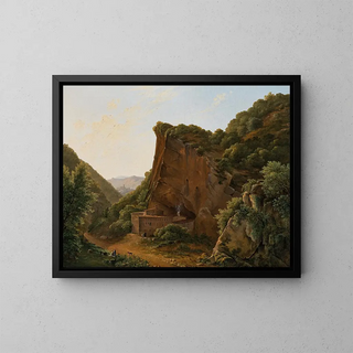 A landscape - Polydore de Bec — framed artwork on a wall