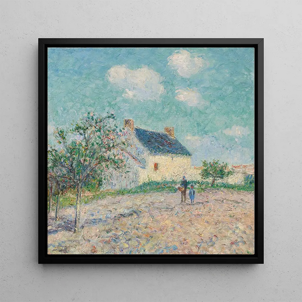 Pommiers en Fleurs - Gustave Loiseau — framed artwork on a wall