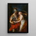 Allegory of Peace and War - Pompeo Batoni — framed artwork on a wall