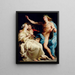Apollon and the two Muses - Pompeo Batoni — framed artwork on a wall