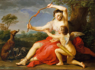 Diane et Cupidon - Pompeo Batoni — artwork view
