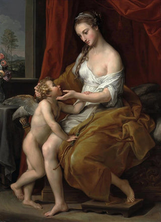 Pompeo Batoni - Venus Caressing Cupid.webp
