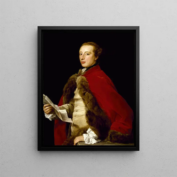 Guillaume Fermor - Pompeo Batoni — framed artwork on a wall