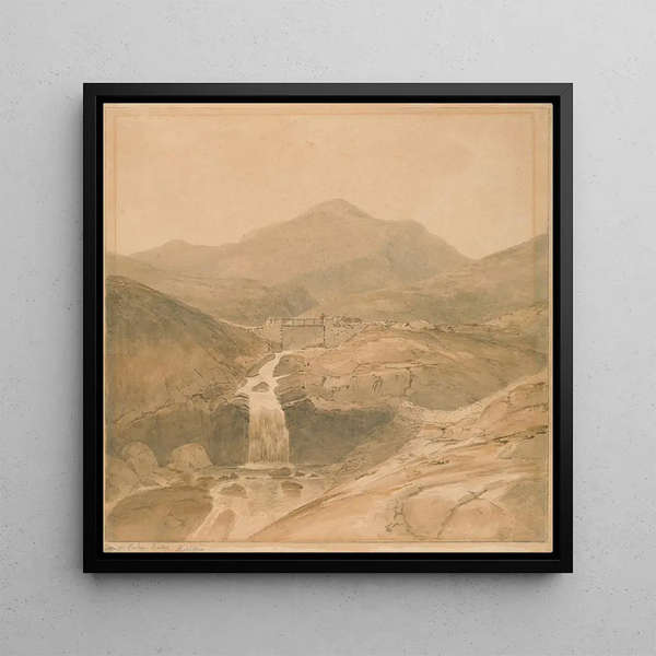 Pont Ceapen Pichan Moelwyn Mawr - Samuel Davis — framed artwork on a wall