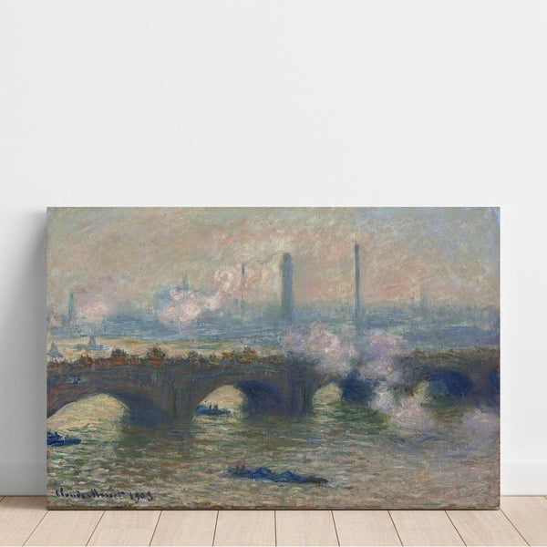 Reproduction of the painting Waterloo Bridge, gray day - Claude Monet
