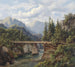 Pont en bois sur un ruisseau de montagne - Edmund Hd — artwork view