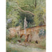 Reproduction of the painting Pont en briques avec une statue en pierre à Mödling - Marie Egner