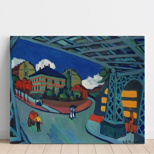 Reproduction of the painting of the Dresden Löbtauer Street railway bridge - Ernst Ludwig Kirchner
