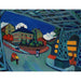 Reproduction of the painting of the Dresden Löbtauer Street railway bridge - Ernst Ludwig Kirchner