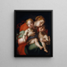 La Vierge à l'Enfant et le jeune Saint Jean - Pontormo Jacopo Carucci — framed artwork on a wall