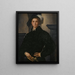 Portrait of Cosimo I de' Medici - Pontormo Jacopo Carucci — framed artwork on a wall