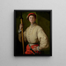 Portrait of a Halberdier - Pontormo Jacopo Carucci — framed artwork on a wall