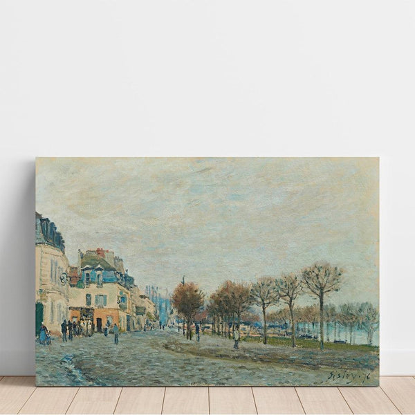 Reproduction of the painting Port-Marly painting before the flood - Alfred Sisley