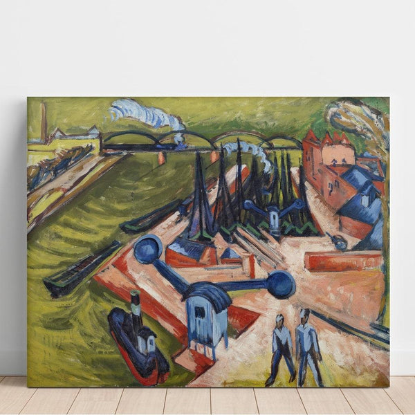 Reproduction of the painting Western port of Frankfurt am Main - Ernst Ludwig Kirchner