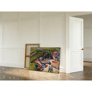 Reproduction Port occidental de Francfort-sur-le-Main - Ernst Ludwig Kirchner