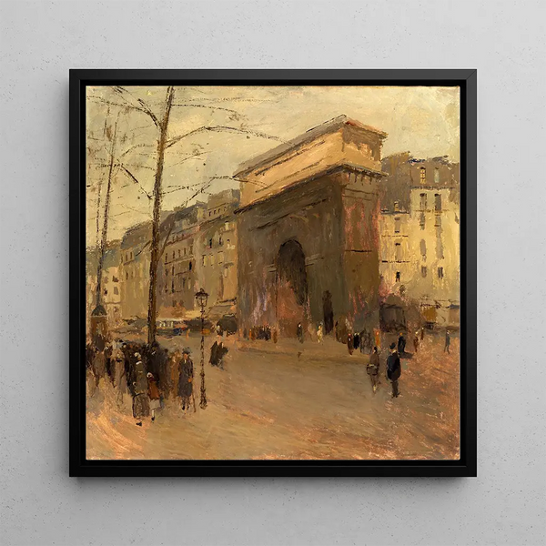 Porte Saint-Denis - Frank Edwin Scott — framed artwork on a wall