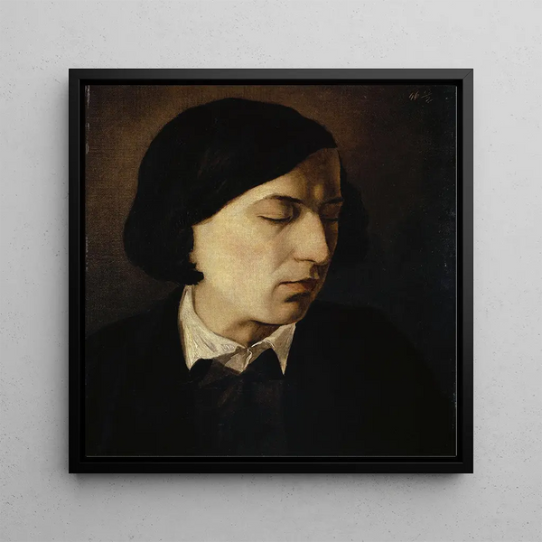 Portrait of Alexandre Michelis - Arnold Böcklin — framed artwork on a wall