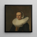Portrait Painting of Anna van der Does 1609-1650 - Paulus Hennekyn — framed artwork on a wall