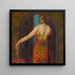 Portrait of EN Nosova ne Ryabushinskaya - Nikolai Petrovich Feofilaktov — framed artwork on a wall