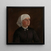 Portrait Painting of Elseberg Herrestvedt - Adolph Tidemand — framed artwork on a wall