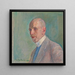 Portrait of Émil Hasselblatt - Harald Brun — framed artwork on a wall