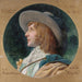 Portrait painting of Émile Dehelly 1871-1969 member of the Comédie-Française in the role of Acaste from The Misanthrope - Louis Douard Fournier — displayed in an interior