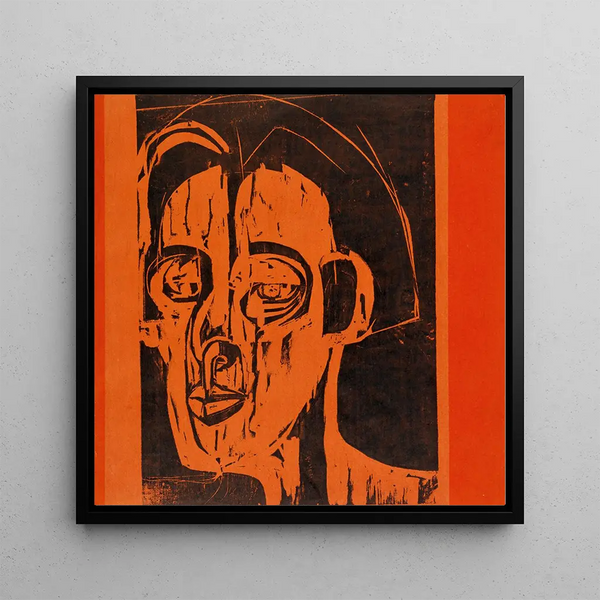 Portrait of Ernst Ludwig Kirchner II - Albert Müller — framed artwork on a wall