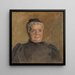Portrait of Evelin Czbel - Ladislav Mednynszky — framed artwork on a wall