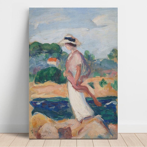 Reproduction of the painting Portrait of Irene in a Landscape - Henri Lebasque