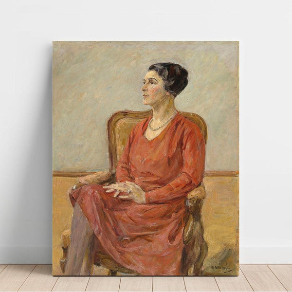 Reproduction of the painting Portrait Painting of Olga Neuberg - Max Liebermann