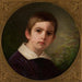 Portrait of Childhood by Ferdynand Radziwi - Johannes Samuel Otto — displayed in an interior